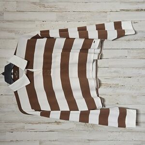 New with tag Hollister Striped Crop Polo